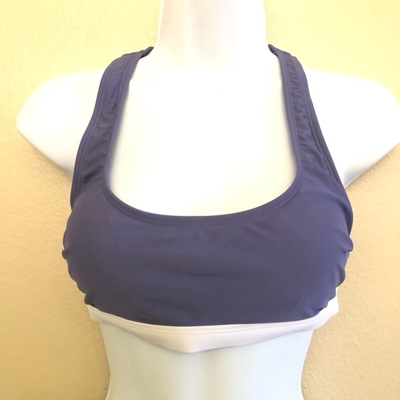 Cupshe Roaming River Sporty Back Bralette & Banded Hipster Bikini Set Size  M/L - Picture 6 of 16